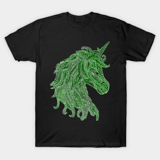 Mythical Unicorn - Green T-Shirt